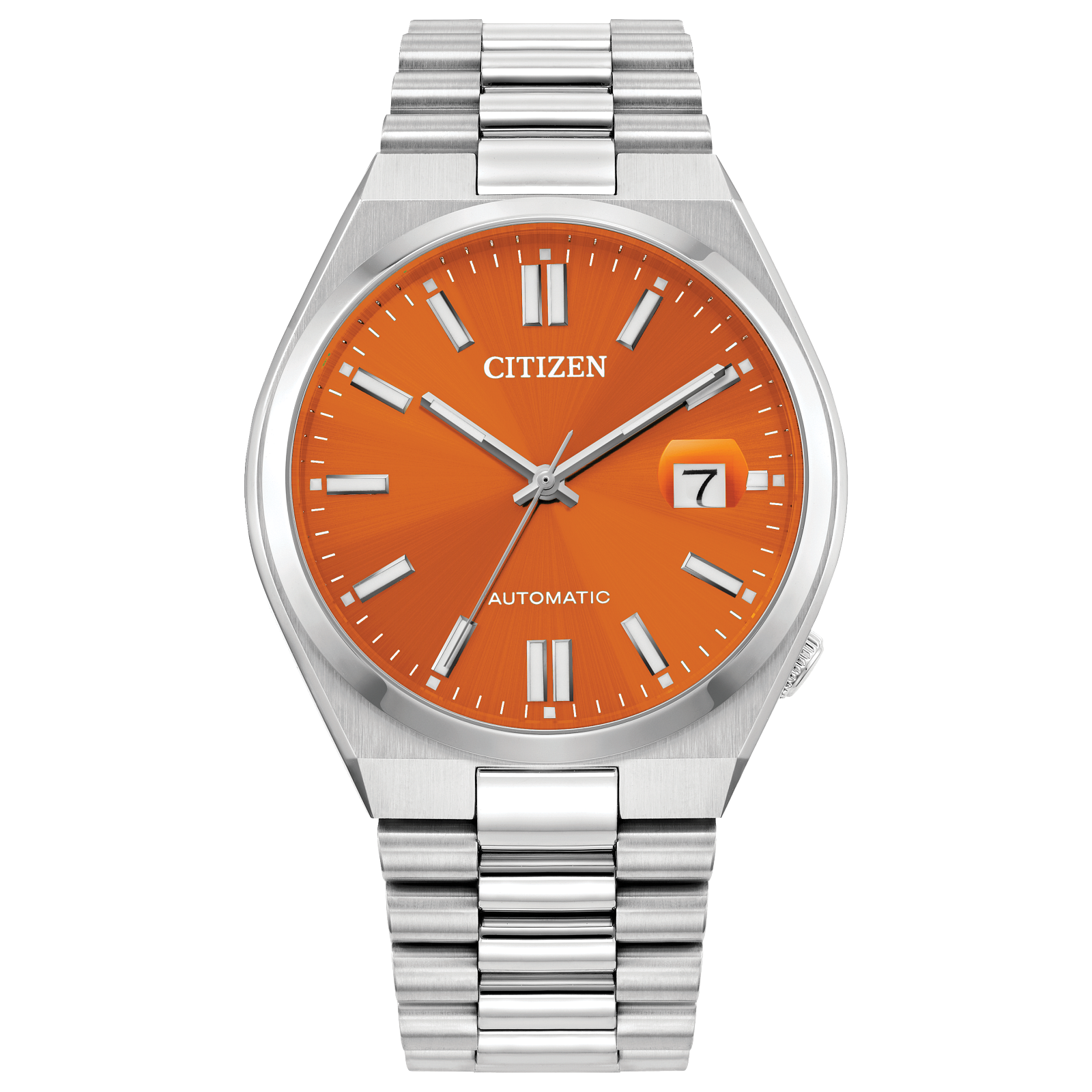 Reloj Citizen Tsuyosa dial naranja automático con caja de 40 MM para caballero NJ0151-53Z | Elegancia Relojería