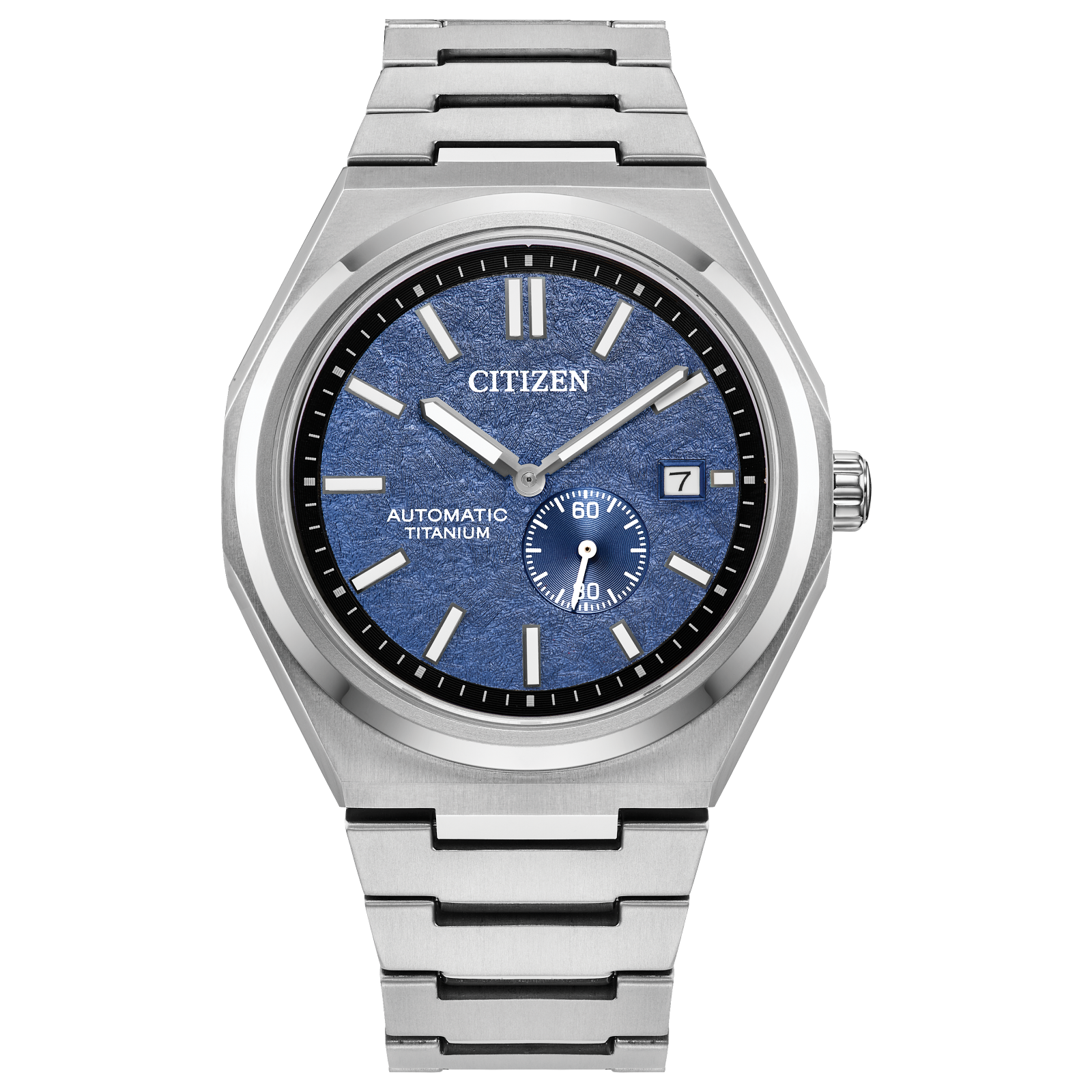 Reloj Citizen Zenshin Mechanical con dial azul, automatico caja de super titanium de 40.5 MM NJ0180-80L | Elegancia Relojería
