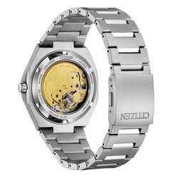 Reloj Citizen Zenshin Mechanical con dial azul, automatico caja de super titanium de 40.5 MM NJ0180-80L | Elegancia Relojería