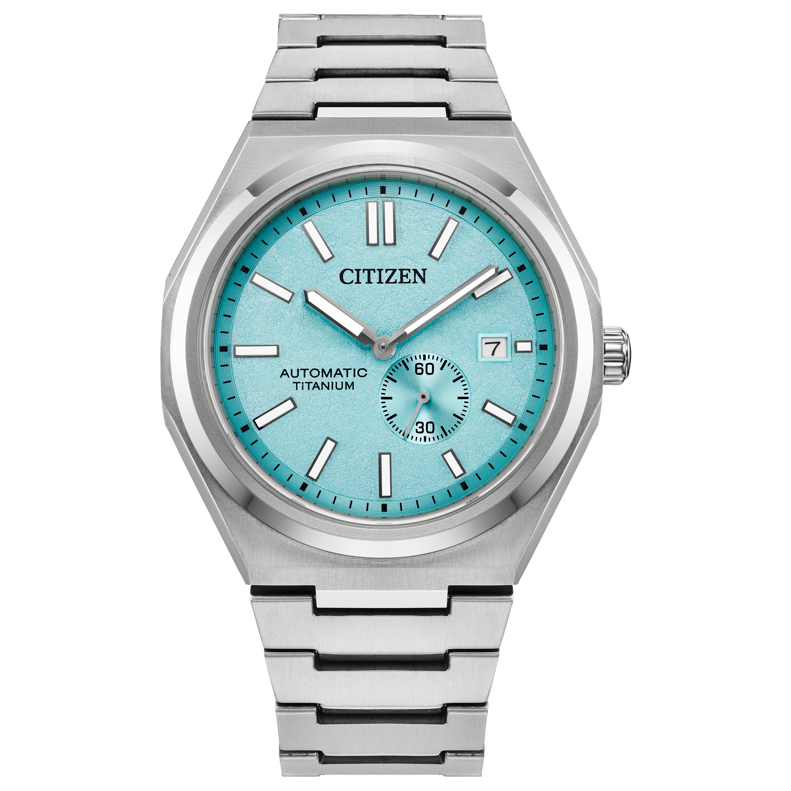 Reloj Citizen Zenshin Mechanical color plata Dial turquesa automático caja de super titanium de 40.5 MM NJ0180-80M | Elegancia Relojería